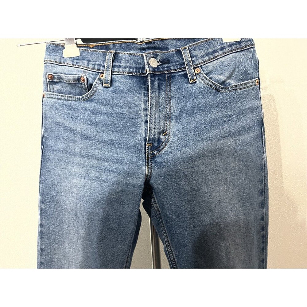 Levis 512 Denim Jean Women Size 12 30X32 Straight Leg Pants Stretch - Picture 3 of 9
